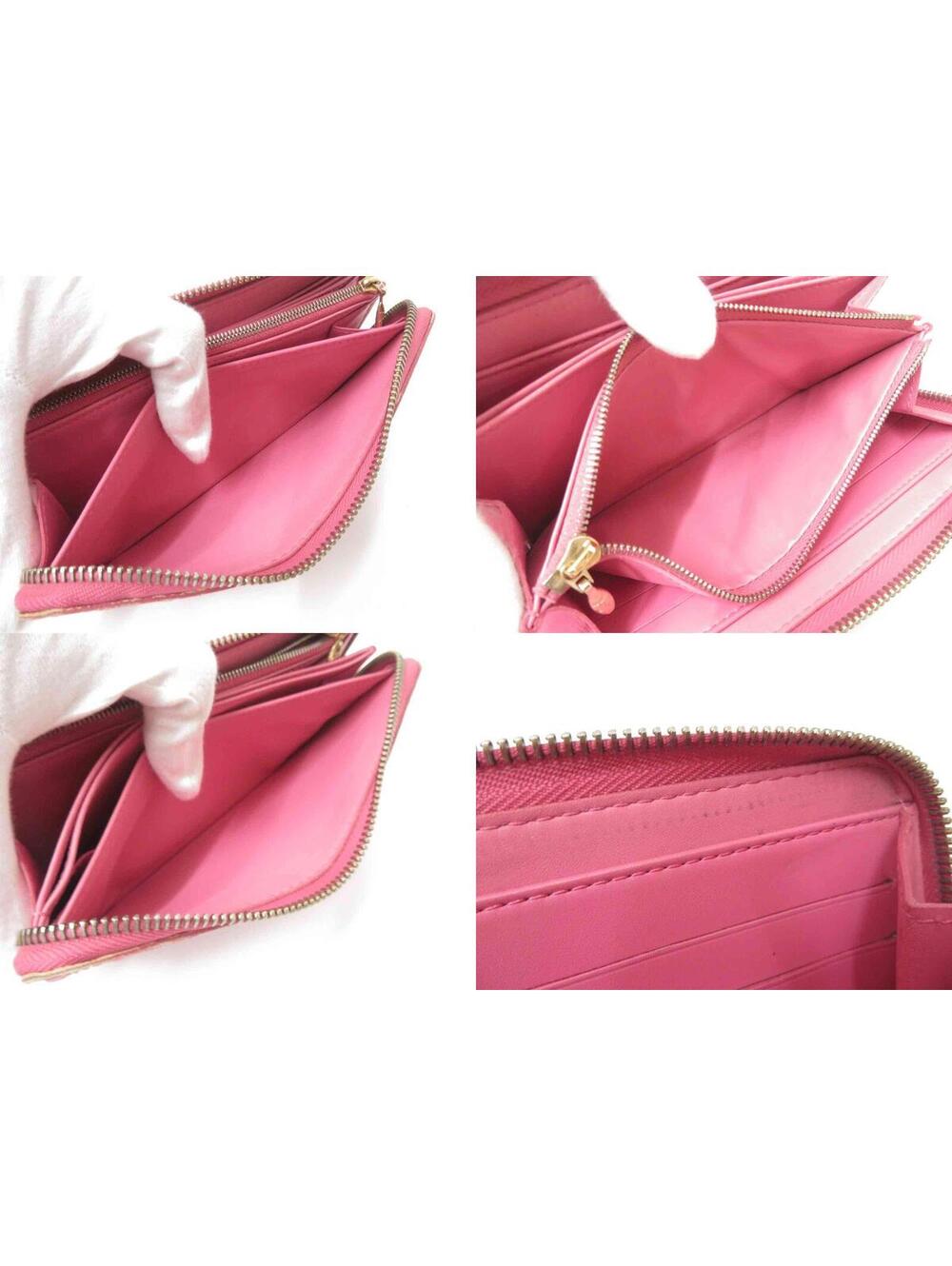 $970 Louis Vuitton Vernis Zippy Wallet Rose Litchi - Picture 12 of 15